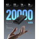 Портативний зовнішній акумулятор Power Bank 20000 мАг