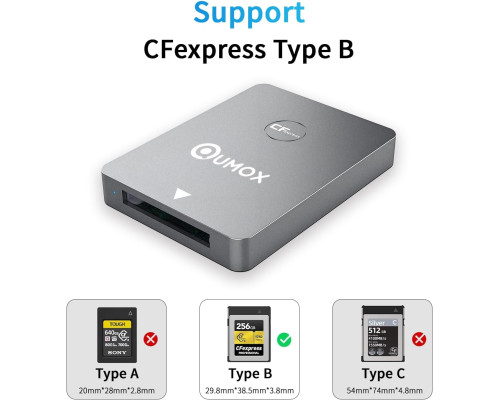 Кардрідер QUMOX Type B з USB 3.1 10 Гбіт/с