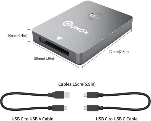 Кардрідер QUMOX Type B з USB 3.1 10 Гбіт/с