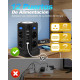 Багатофункціональна зарядна станція з нічним світлом PD20W (4 USB-порти та 8 розеток)