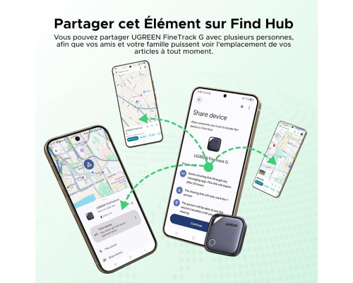 Трекер UGREEN сумісний із Find Android Hub (Комплект 4шт)