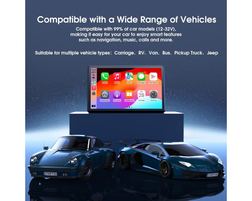 Бездротовий 7-дюймовий екран Avylet для Apple CarPlay та Android Auto