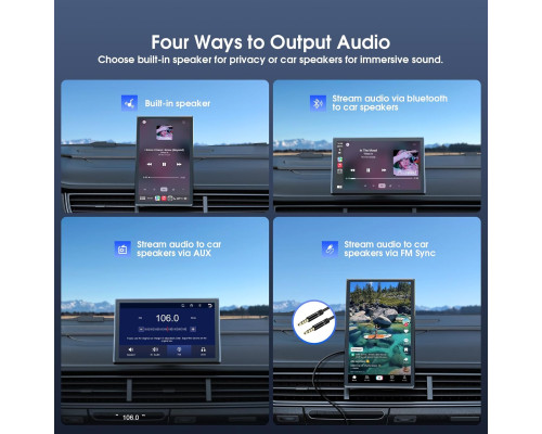 Бездротовий 7-дюймовий екран Avylet для Apple CarPlay та Android Auto