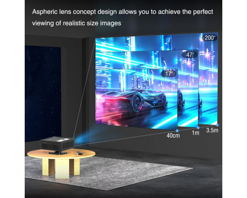 Проектор Full HD 1080p з підтримкою 4K та Bluetooth 5.0 Teuyau