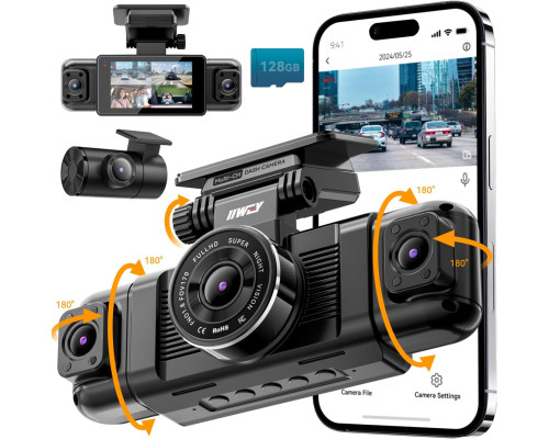 Відеореєстратор IIWEY N5 з 4 каналами та оглядом 360°