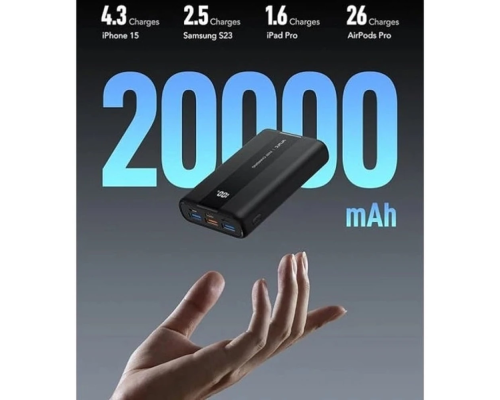 Зарядний пристрій Power bank  20000 mAh