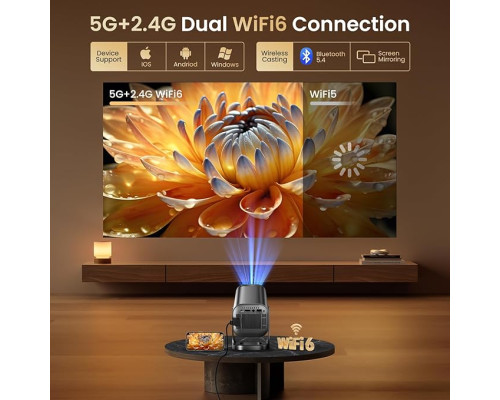 Проектор HD 1080p 4K для домашнього кінотеатру Finade