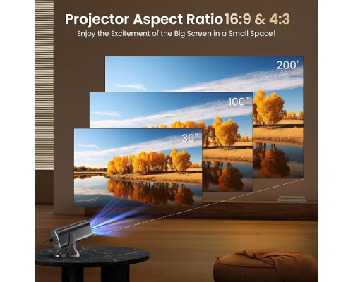 Проектор HD 1080p 4K для домашнього кінотеатру Finade
