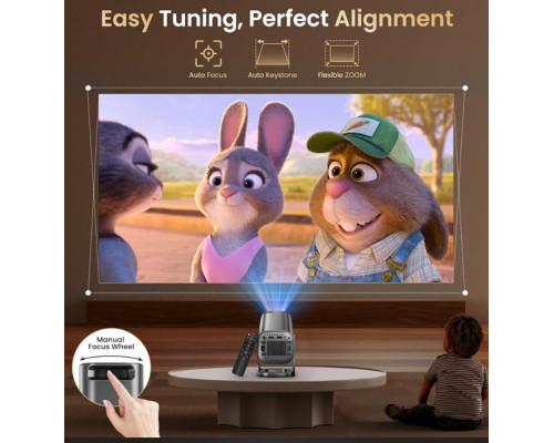 Проектор HD 1080p 4K для домашнього кінотеатру Finade
