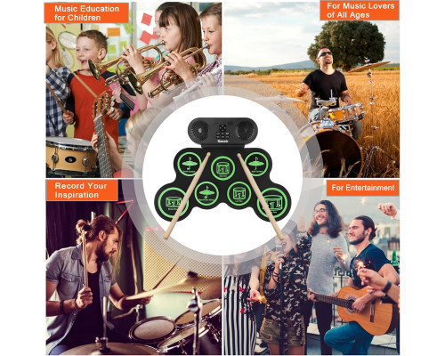 Електронна ударна установка E-Drum Kit з 7 педами