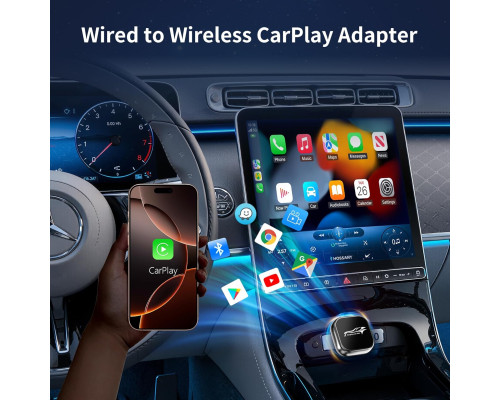 Бездротовий адаптер CarPlay для Apple CarPlay та Android Auto KOSSFEI