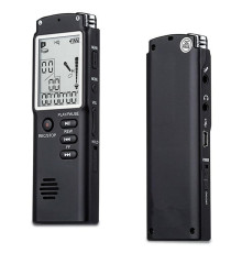 Багатофункціональний диктофон 64GB з РК-дисплеєм та MP3-плеєром