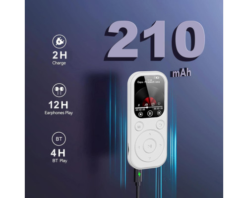 Цифровий портативний MP3-плеєр з IPS-екраном Bluetooth 5.4