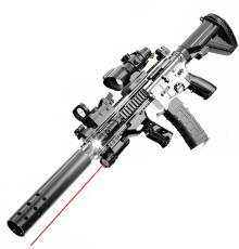Іграшковий пістолет M416 2-в-1 з м'якими кулями