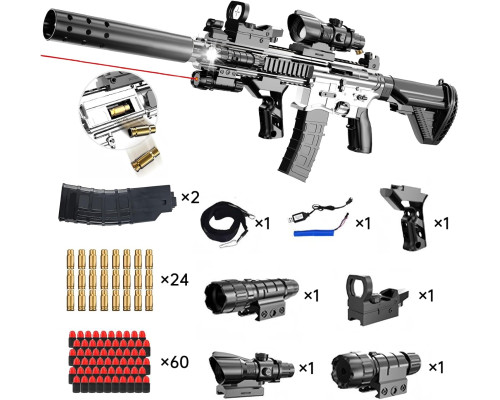 Іграшковий пістолет M416 2-в-1 з м'якими кулями
