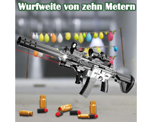 Іграшковий пістолет M416 2-в-1 з м'якими кулями