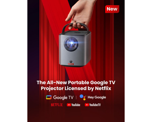 Міні-проектор Mars 3 Air  – 1080p з Google TV та екраном до 150