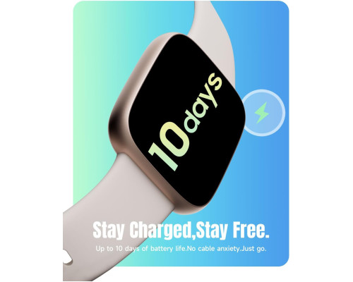 Жіночий смарт-годинник – Android/iPhone,  10 днів роботи, водостійкий