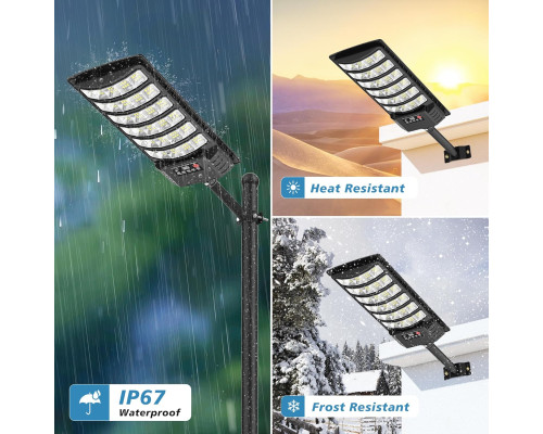 Сонячні вуличні ліхтарі з датчиком руху – LED, IP67( 2 шт)