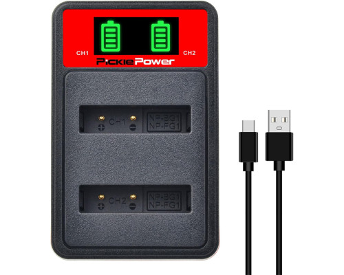 Комплект із 2 акумуляторів Pickle Power NP-BG1 та зарядного пристрою для Sony