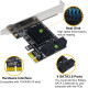 Плата розширення Ubit PCI-E на 4 порти USB 3.0 для ПК
