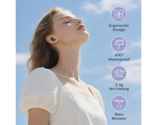 Бездротові навушники-вкладиші Bluetooth 5.4 з активним шумопоглинанням