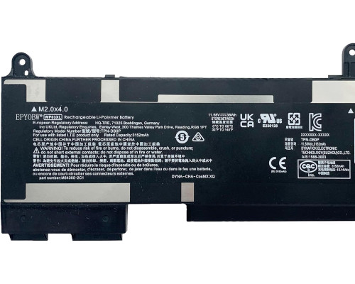 Акумулятор для ноутбука WP03XL 4249 мАг сумісний із HP Elitebook