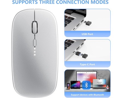 Бездротова миша ShuGuoTu з USB-приймачем та адаптером Type-C