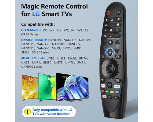 Пульт дистанційного керування Voice Magic Remote для смарт-телевізорів LG
