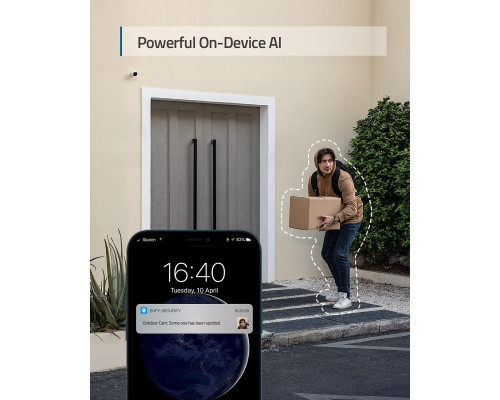 Вулична камера відеоспостереження eufy Security з роздільною здатністю 2K
