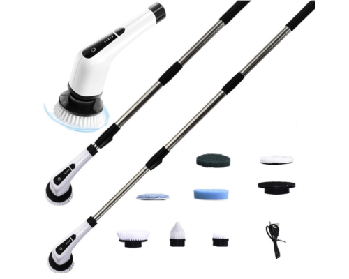 Акумуляторна щітка-швабра Cleaning Brush 9в1 з універсальними насадками