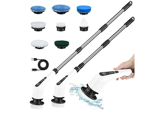 Акумуляторна щітка-швабра Cleaning Brush 9в1 з універсальними насадками