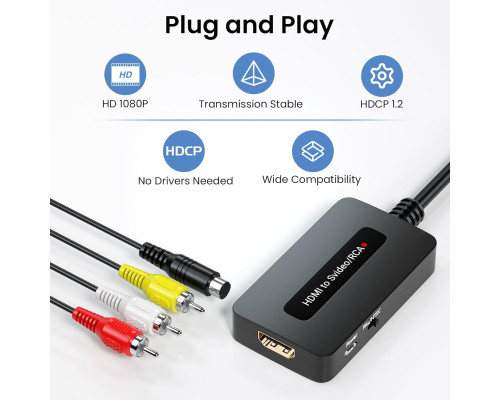 Конвертер HDMI у S Video RCA 1080P Generic
