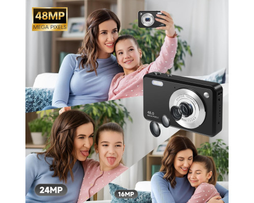 Цифровий фотоапарат 1080p 48MP Fceoul