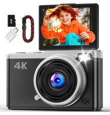 Цифрова фотокамера Maxmango 64MP 4K із поворотним на 180° екраном