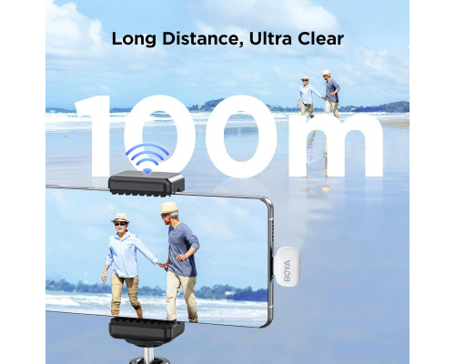 Бездротовий петличний мікрофон Boyamini для iPhone/Android