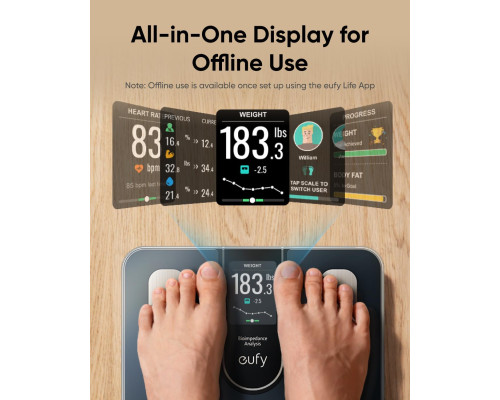 Розумні підлогові ваги eufy Smart Bathroom Scales C20