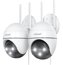 Вулична Wi-Fi камера ieGeek 2K із кутом огляду 360°