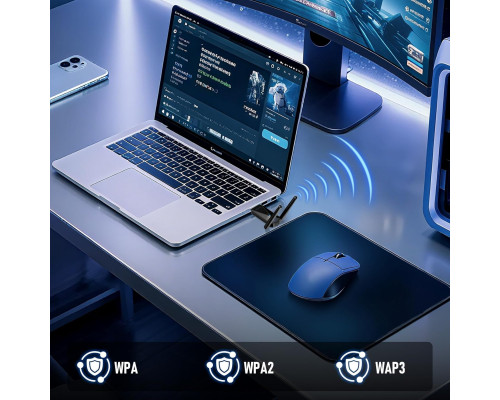 Мережевий USB адаптер Wi-Fi 1300 Мбіт/с з 2 антенами
