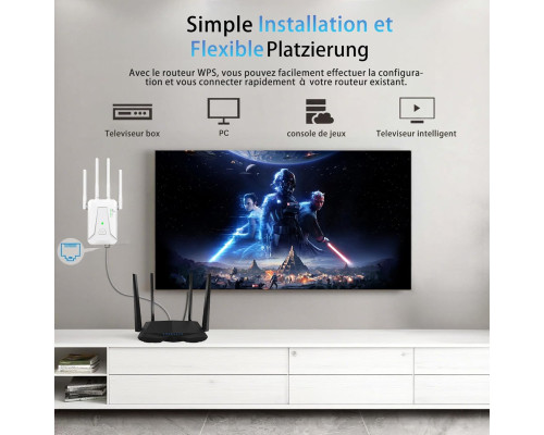 Ретранслятор Wi-Fi з 4 антенами та 2 LAN портами