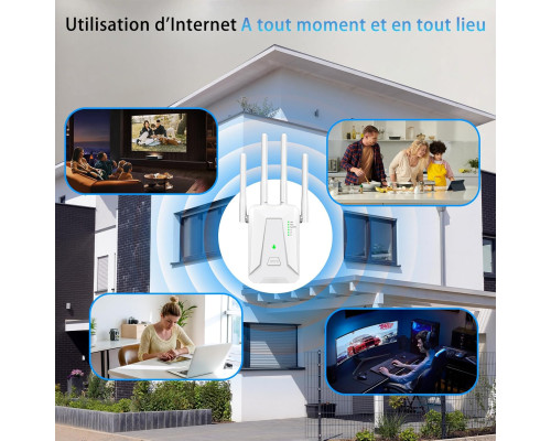 Ретранслятор Wi-Fi з 4 антенами та 2 LAN портами