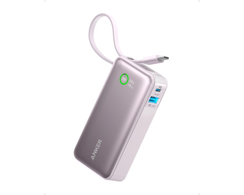 Повербанк Anker 10000 мА·год з вбудованим кабелем USB-C