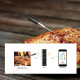 Бездротовий термометр для м'яса  Dostmann Smart BBQ 14.1515.10 70 м