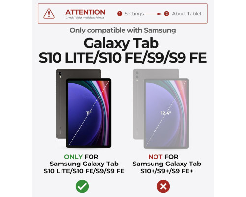 Чохол-клавіатура для Samsung Galaxy Tab S10 Lite/S10 FE/S9 FE 5G 10.9