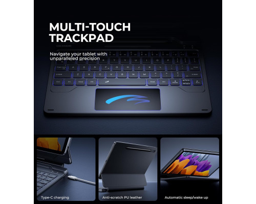 Чохол-клавіатура для Samsung Galaxy Tab S10 Lite/S10 FE/S9 FE 5G 10.9