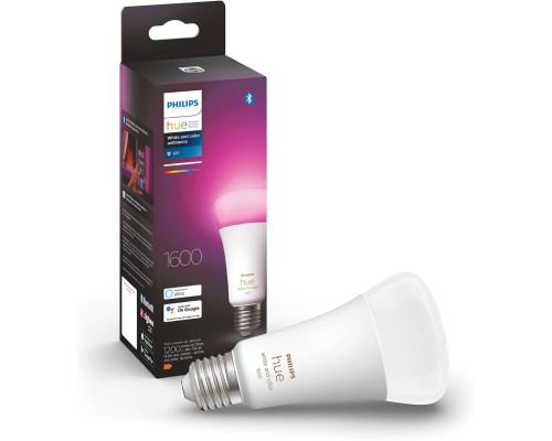 Розумна LED лампа Philips Hue E27 600 лм з голосовим керуванням