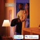 Розумна LED лампа Philips Hue E27 600 лм з голосовим керуванням