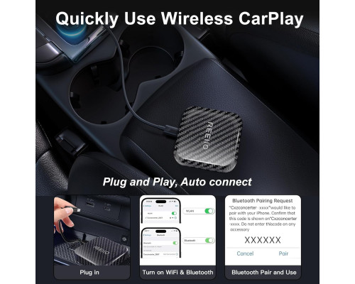 Автомобільний CarPlay Box з бездротовим підключенням та TF-картою