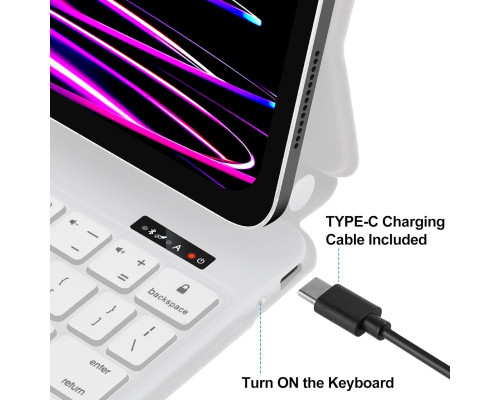 Клавіатура для iPad Pro 11 та Air 10.9 з USB-C та підсвіткою