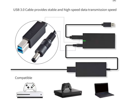 Адаптер живлення та USB для Kinect Xbox One S/X і ПК